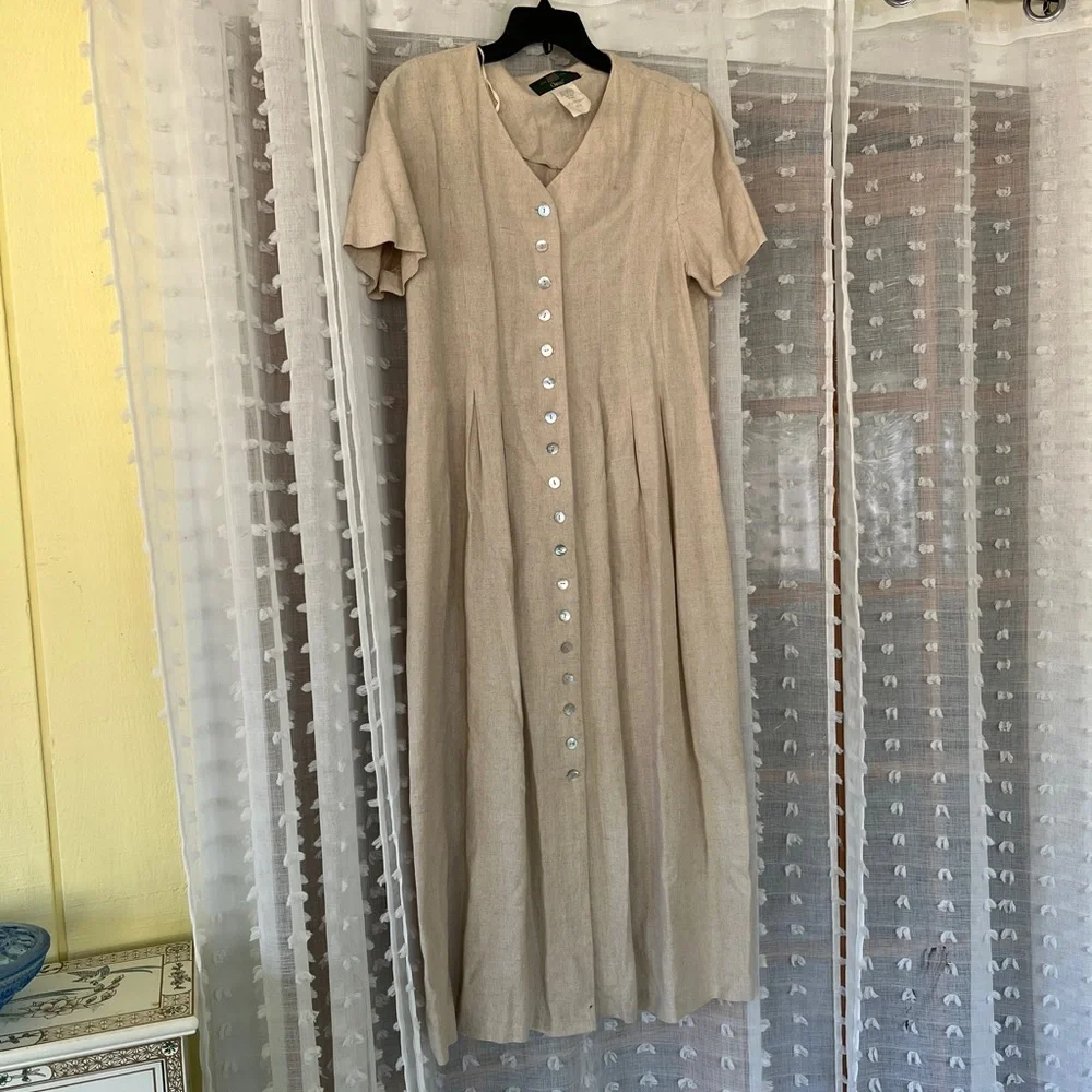 Orvis Beige Maxi Dress - Picture 1 of 7